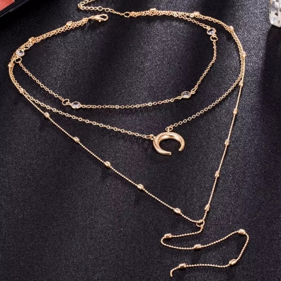 *Naomi* Layered Chain Necklace - Picture 6 of 7